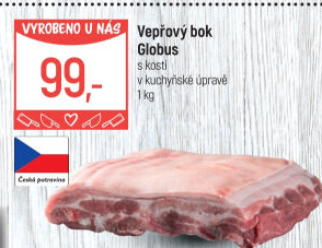 Vepřový bok s kostí Globus