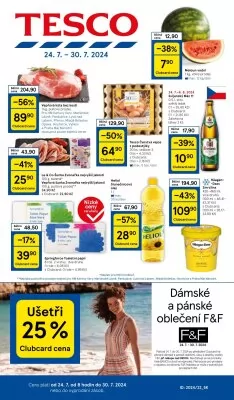 akční leták Tesco 24.7.2024-30.7.2024