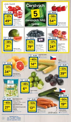 akční leták Tesco 24.7.2024-30.7.2024