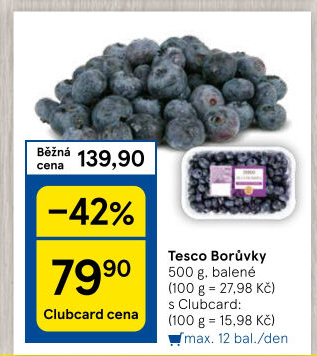 Borůvky Tesco