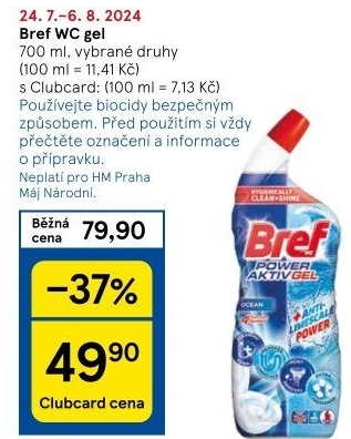 Čistič WC gelový Bref