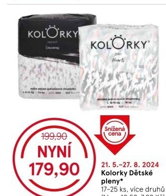 Dětské eko pleny Day Kolorky