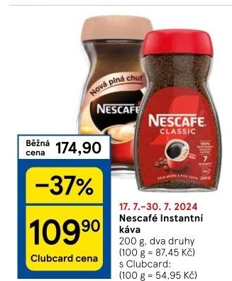 Instantní kávy Nescafé