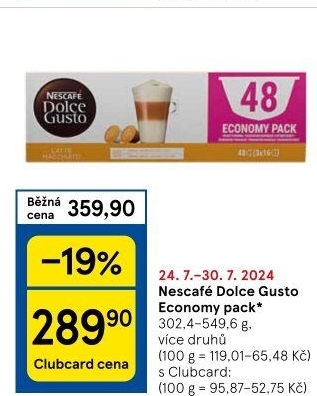 Kapsle Dolce Gusto Nescafé