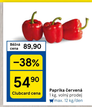Paprika červená