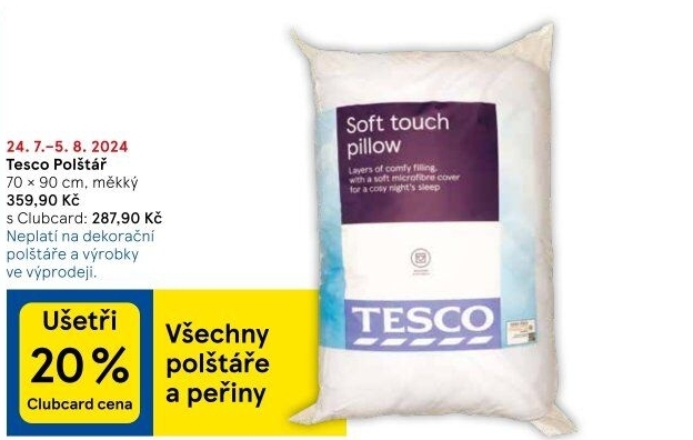 Polštář Tesco