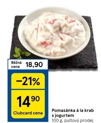 Pomazánka a la krab s jogurtem