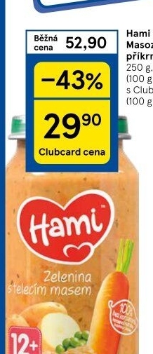 Příkrm masozeleninový Hami