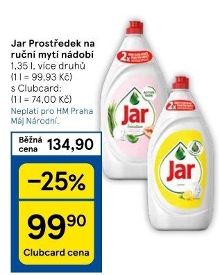 Prostředek na nádobí Jar