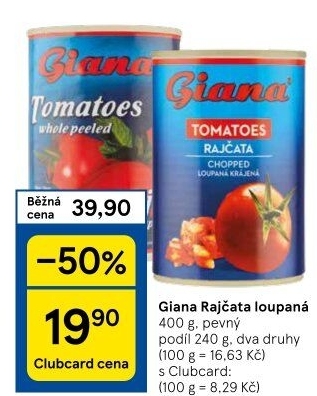 Rajčata loupaná Giana