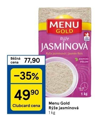 Rýže jasmínová Menu Gold