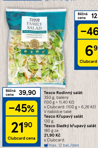 Salát Family mix Tesco