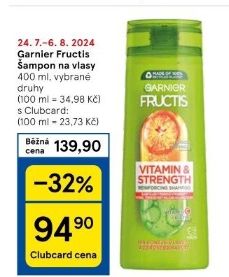 Šampon Fructis Garnier