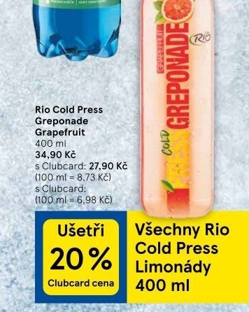 Šťáva Greponade Rio Cold Press