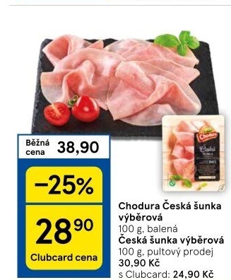 Šunka česká výběrová Beskydské uzeniny Chodura