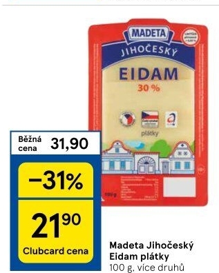 Sýr Eidam Jihočeský Madeta