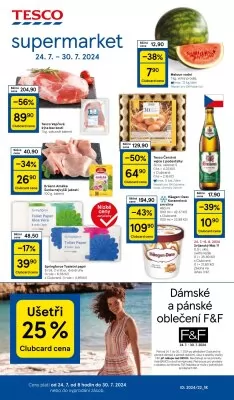 akční leták Tesco 24.7.2024-30.7.2024
