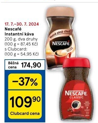 Instantní kávy Nescafé