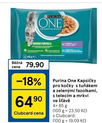 Kapsičky pro kočky One Purina