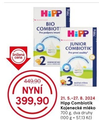 Kojenecká výživa Combiotik Hipp