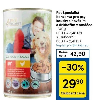 Konzerva pro psy Pet Specialist