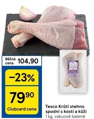Krůtí stehna Tesco