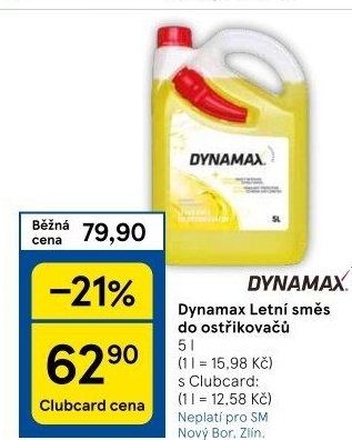 Letní směs do ostřikovačů Dynamax