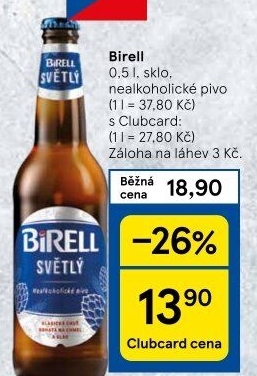 Nealkoholické pivo Birell