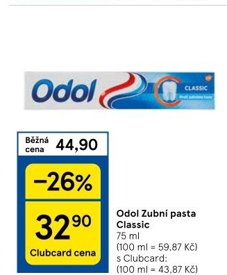 Pasta na zuby Classic Odol