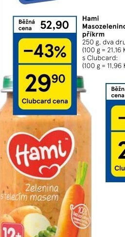 Příkrm masozeleninový Hami