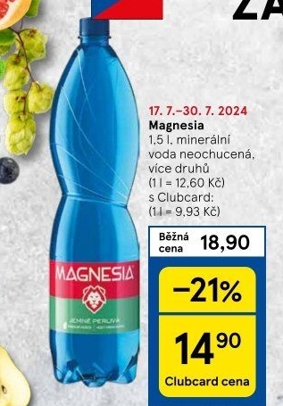 Přírodní voda Magnesia