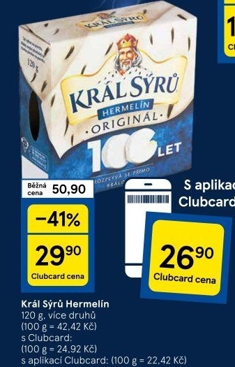 Sýr Hermelín Král sýrů