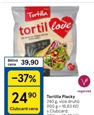 Tortilla pšeničná TortilLOVE