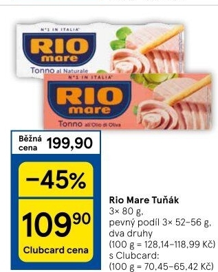 Tuňák Rio Mare