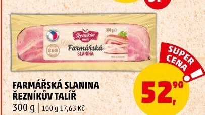 Farmářská slanina Řezníkův talíř