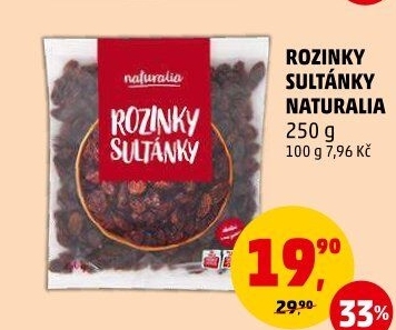 Rozinky Sultánky Naturalia