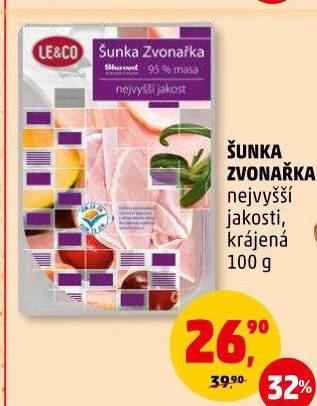 Šunka Zvonařka nejvyšší jakosti LE&amp