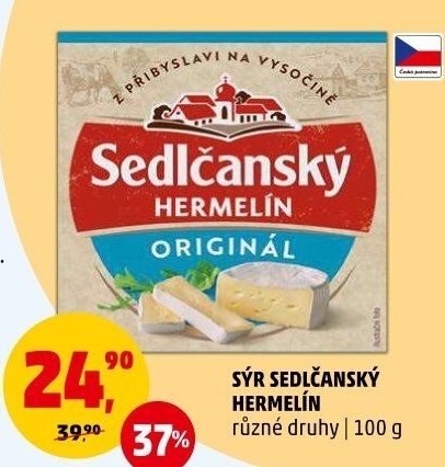 Sýr Hermelín Sedlčanský