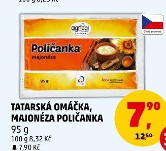 Tatarská omáčka Agricol