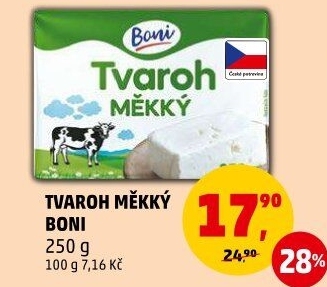 Tvaroh měkký Boni