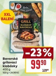 Bavorská grilovací klobása