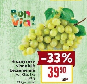 Hrozny bílé bezsemenné Billa Bonvia