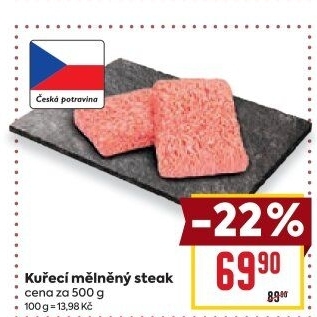 Kuřecí steak mletý