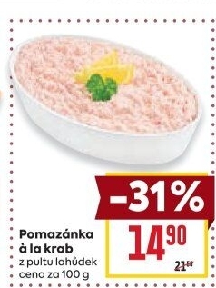 Pomazánka a la krab