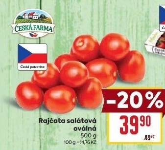 Rajčata oválná Česká farma