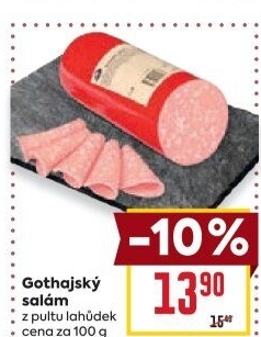 Salám Gothaj Kostelecké uzeniny