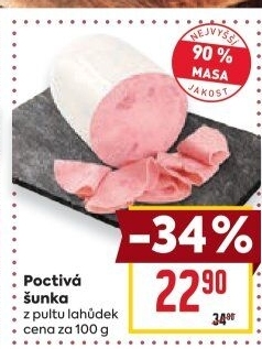 Šunka poctivá nejvyšší jakosti