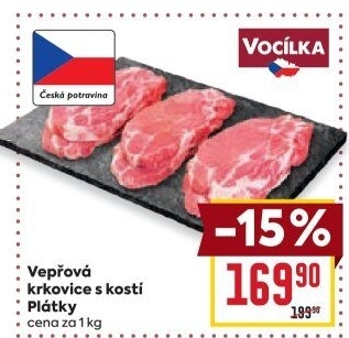 Vepřová krkovice s kostí Vocílka