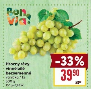 Hrozny bílé bezsemenné Billa Bonvia