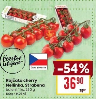 Rajčata cherry keříková Čerstvě utrženo